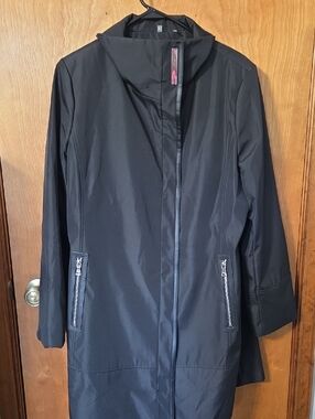 Calvin Klein Black Trench Rain Coat